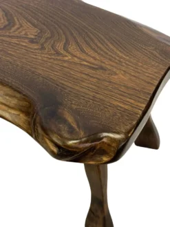 Tables d'appoint en bois organique de style Mid-Century, vers 1960, inspiration brutaliste wabi-sabi