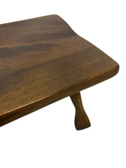 Tables d'appoint en bois organique de style Mid-Century, vers 1960, inspiration brutaliste wabi-sabi