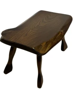 Tables d'appoint en bois organique de style Mid-Century, vers 1960, inspiration brutaliste wabi-sabi
