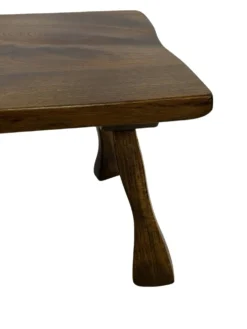 Tables d'appoint en bois organique de style Mid-Century, vers 1960, inspiration brutaliste wabi-sabi