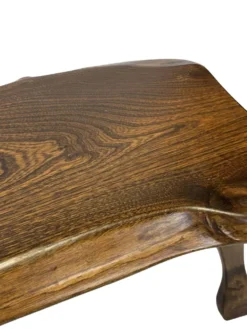 Tables d'appoint en bois organique de style Mid-Century, vers 1960, inspiration brutaliste wabi-sabi