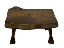 Tables d'appoint en bois organique de style Mid-Century, vers 1960, inspiration brutaliste wabi-sabi