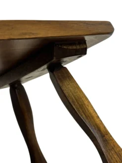 Tables d'appoint en bois organique de style Mid-Century, vers 1960, inspiration brutaliste wabi-sabi