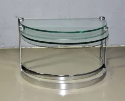 Tables d'appoint en verre vintage