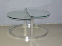 Tables d'appoint en verre vintage