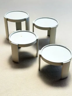 Tables d'appoint gigognes 'Modèle 780', Gianfranco Frattini, Cassina, Italie, années 1960