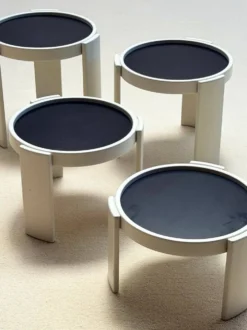 Tables d'appoint gigognes 'Modèle 780', Gianfranco Frattini, Cassina, Italie, années 1960