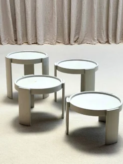 Tables d'appoint gigognes 'Modèle 780', Gianfranco Frattini, Cassina, Italie, années 1960