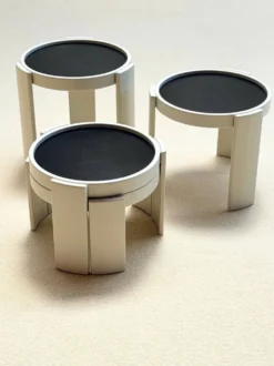 Tables d'appoint gigognes 'Modèle 780', Gianfranco Frattini, Cassina, Italie, années 1960