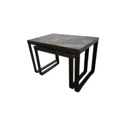 Tables d'appoint ou de plante brutalistes vintage, années 1970