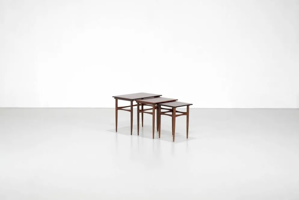 Tables d'appoint par Kai Kristiansen pour Skovmand & Andersen Danemark 1960