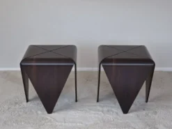 Tables d'appoint Petalas par Jorge Zalszupin, bois de rose