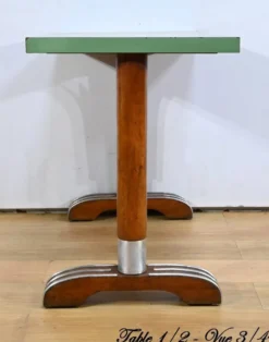 Tables de bistro en stratifié et hêtre – 1950