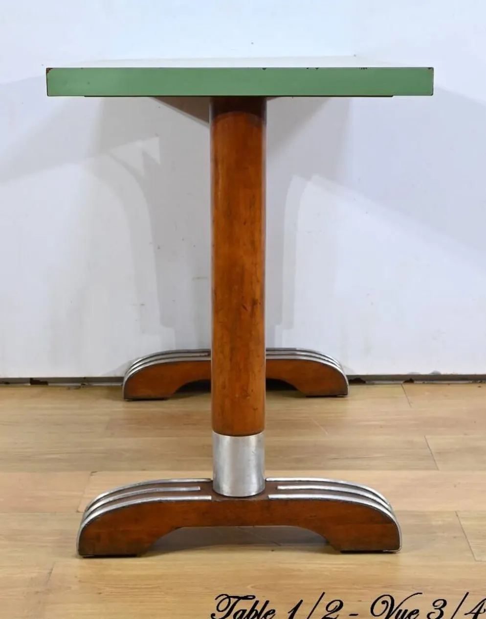 Tables de bistro en stratifié et hêtre – 1950