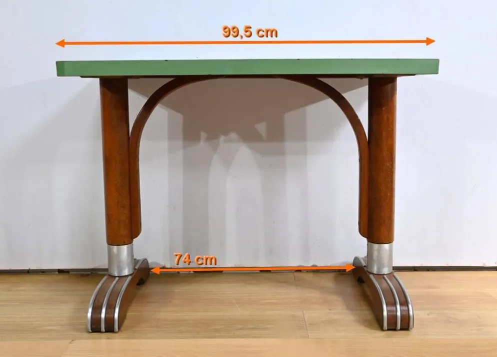 Tables de bistro en stratifié et hêtre – 1950