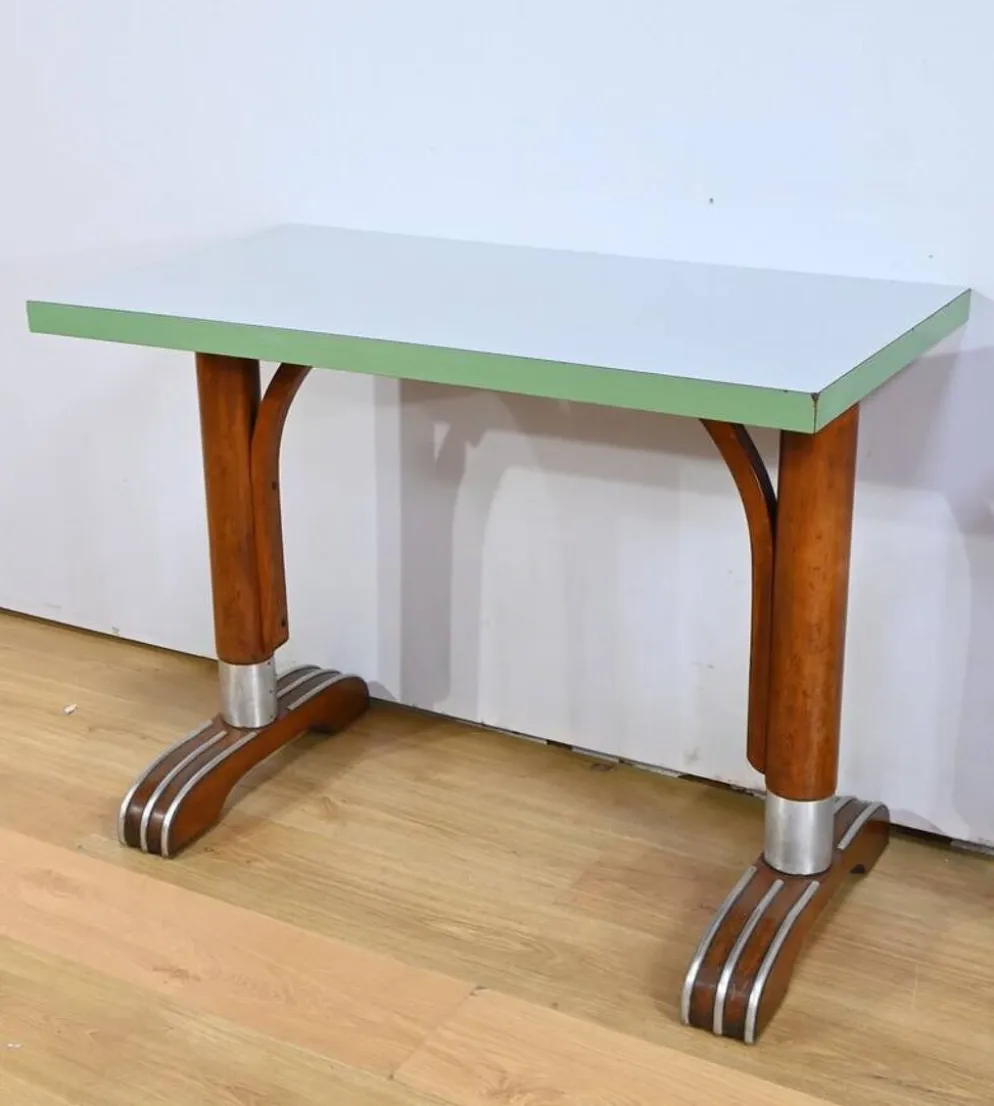 Tables de bistro en stratifié et hêtre – 1950