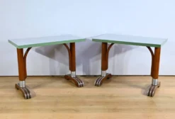 Tables de bistro en stratifié et hêtre – 1950