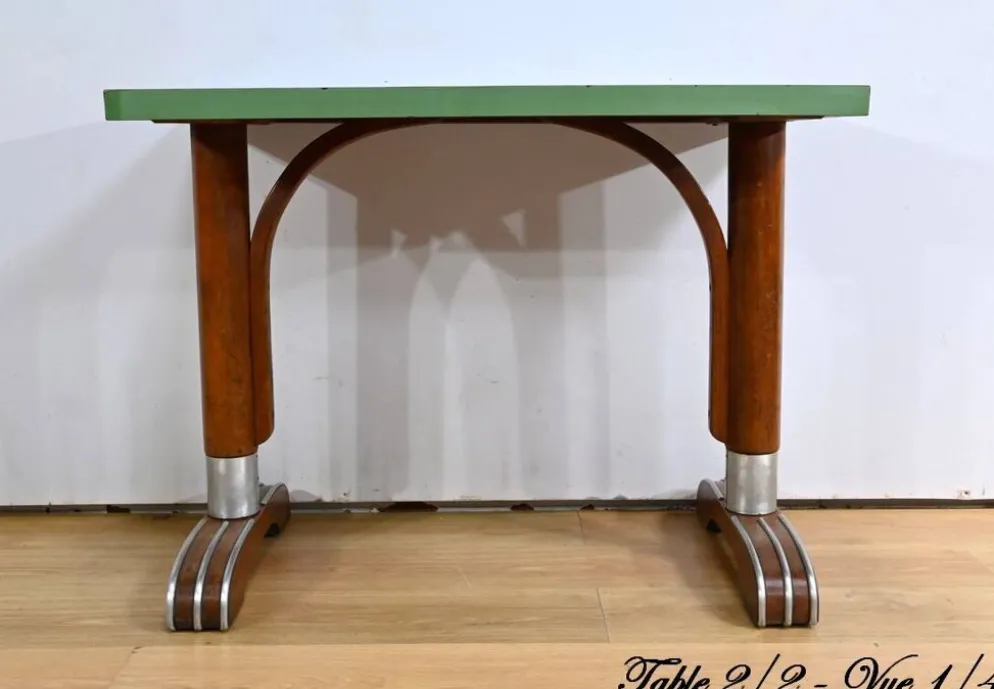 Tables de bistro en stratifié et hêtre – 1950