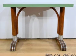 Tables de bistro en stratifié et hêtre – 1950