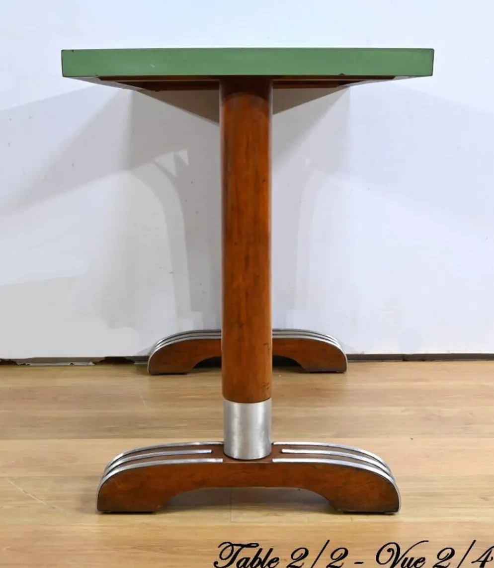 Tables de bistro en stratifié et hêtre – 1950