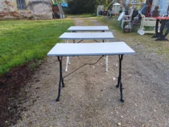 3 Tables de Bistrot Fonte et Bois
