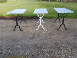 3 Tables de Bistrot Fonte et Bois