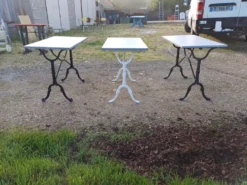 3 Tables de Bistrot Fonte et Bois