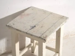 Tables de chevet anciennes en bois de pin – Europe centrale, vers 1940 #10