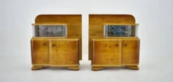 Tables de chevet Art Déco des années 1939, Tchécoslovaquie