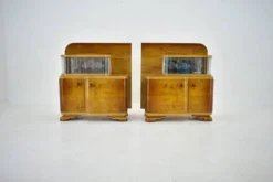 Tables de chevet Art Déco des années 1939, Tchécoslovaquie