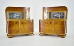 Tables de chevet Art Déco des années 1939, Tchécoslovaquie
