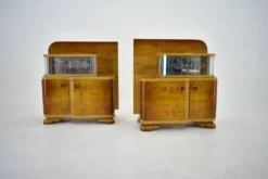 Tables de chevet Art Déco des années 1939, Tchécoslovaquie
