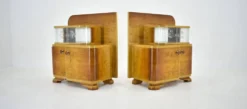 Tables de chevet Art Déco des années 1939, Tchécoslovaquie