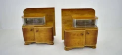 Tables de chevet Art Déco des années 1939, Tchécoslovaquie