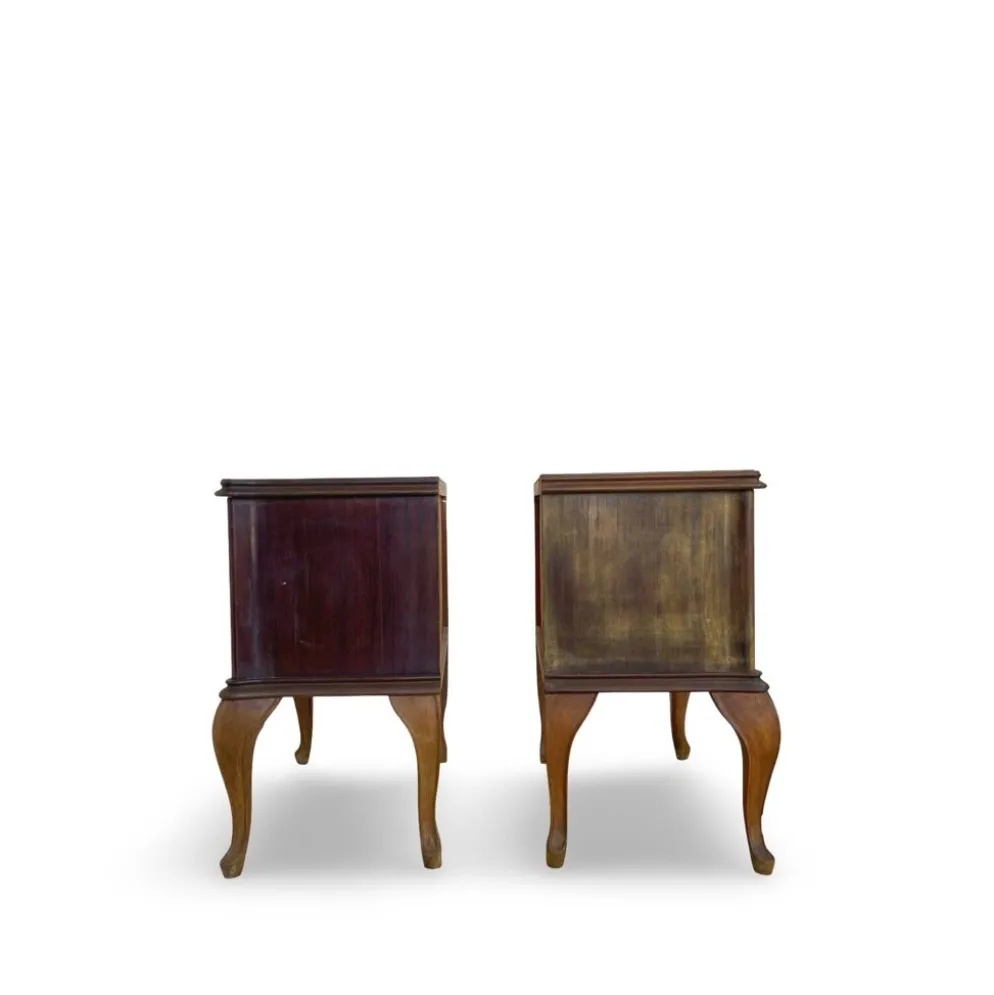 Tables de chevet/commodes Chippendale italiennes, années 1940/1950.