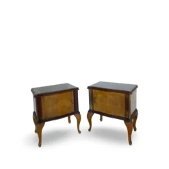 Tables de chevet/commodes Chippendale italiennes, années 1940/1950.