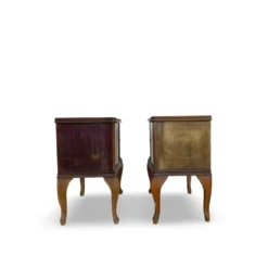 Tables de chevet/commodes Chippendale italiennes, années 1940/1950.