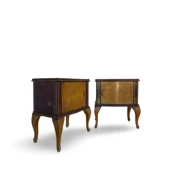 Tables de chevet/commodes Chippendale italiennes, années 1940/1950.