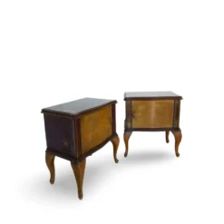Tables de chevet/commodes Chippendale italiennes, années 1940/1950.