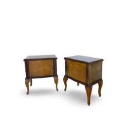 Tables de chevet/commodes Chippendale italiennes, années 1940/1950.