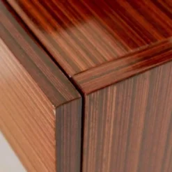Tables de chevet en bois vintage italien de style mid-century modern, vers 1970