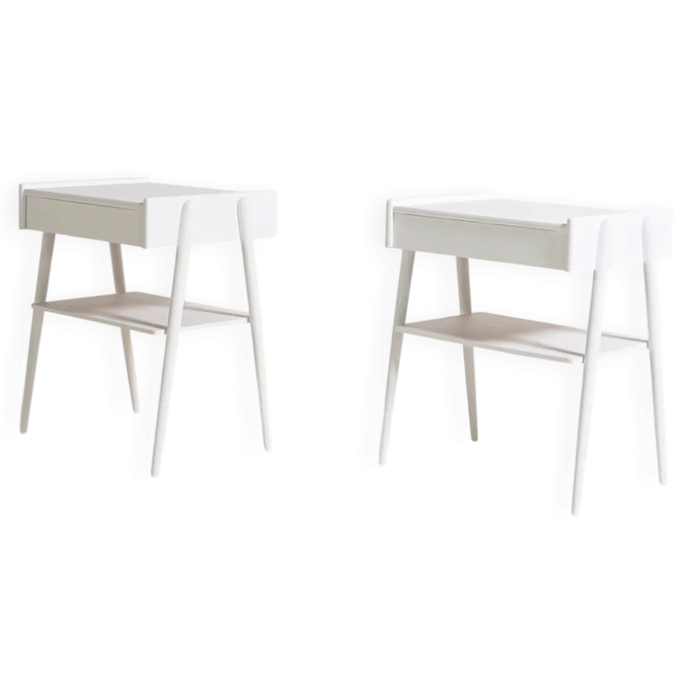 Tables de chevet par AB Carlström & Co Möbelfabrik, Suède, années 1950-60.
