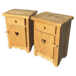 2 tables de chevet rustique Meribel