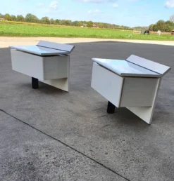2 tables de chevet / tables de nuit B&B Italia
