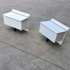2 tables de chevet / tables de nuit B&B Italia