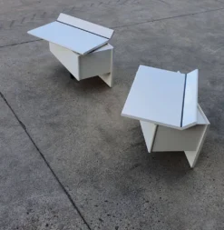 2 tables de chevet / tables de nuit B&B Italia