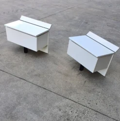 2 tables de chevet / tables de nuit B&B Italia
