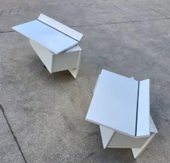 2 tables de chevet / tables de nuit B&B Italia