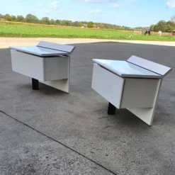 2 tables de chevet / tables de nuit B&B Italia