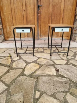 2 Tables de chevet vintage